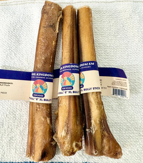 Jumbo XL bully stick natural dog chew by Animal Kingdom SM
